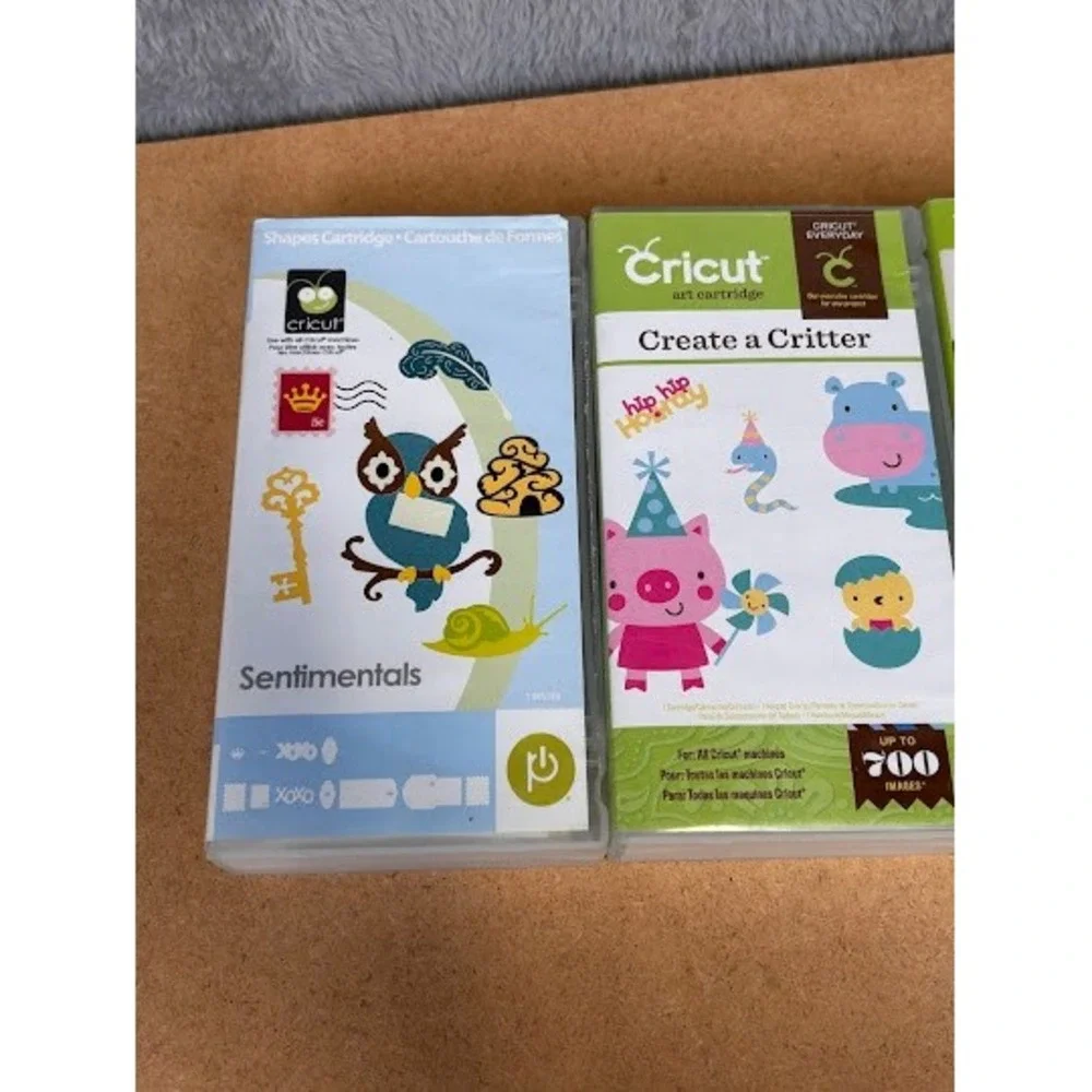 Cricut Cartridge Bundle Create a Critter Sentimentals Anna Griffin 4 Pack Bundle